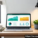 Home 18 에너지관리 실무 중점 체크리스트 - **Prompt 1: Smart Energy Monitoring at Home**
A bright and modern living room in a contemporary ...
