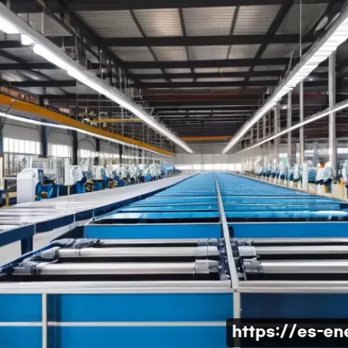 Home 28 에너지관리 자격증 활용 가능한 산업군 - A modern textile manufacturing plant interior in Mexico, showcasing automated production lines with ...